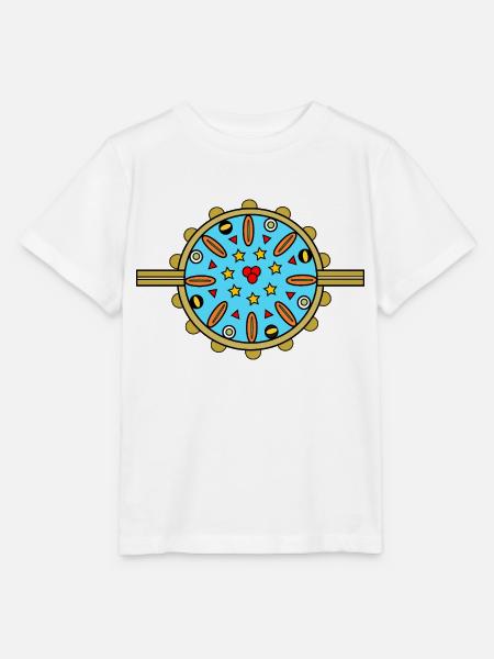 Mandala with stars - Stanley/Stella Kinder T-Shirt MINI CREATOR  - Weiß