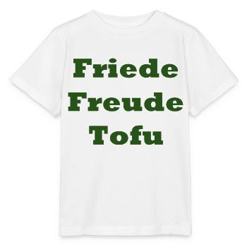 Friede Freude Tofu - Stanley/Stella Kinder T-Shirt MINI CREATOR  - Weiß - Vorne - Maike (125cm)