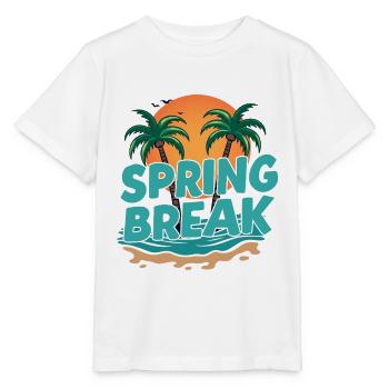 Spring Break Palm Trees Beach - Stanley/Stella MINI CREATOR Kids’ T-Shirt - white - Front - Maike (125cm)