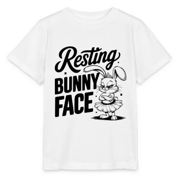 Resting Bunny Face - Stanley/Stella MINI CREATOR Kids’ T-Shirt - white - Front - Maike (125cm)