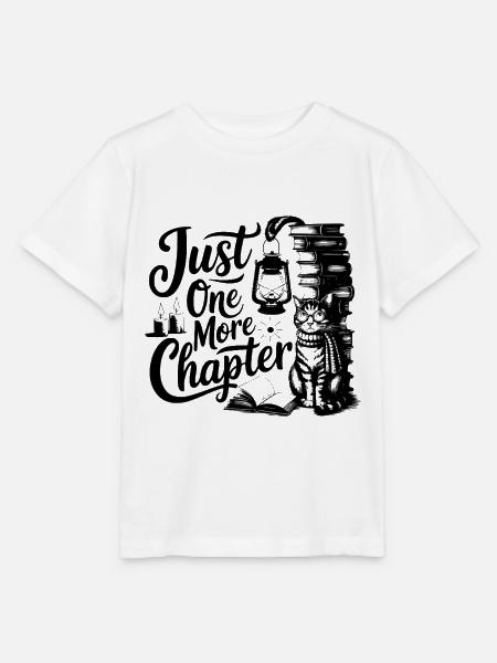 Just One More Chapter - Stanley/Stella Kinder T-Shirt MINI CREATOR  - Weiß
