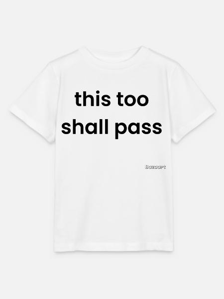Auch das wird vorübergehen - Stanley/Stella Kinder T-Shirt MINI CREATOR  - Weiß