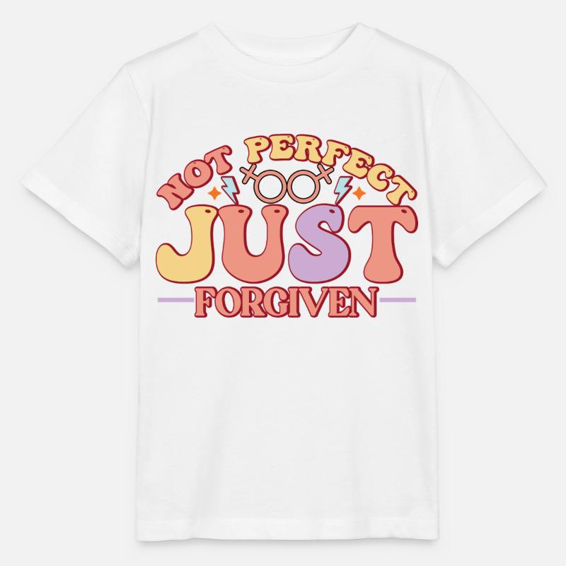 Pas parfait, juste pardonné - T-shirt bio MINI CREATOR Stanley/Stella Enfant - blanc