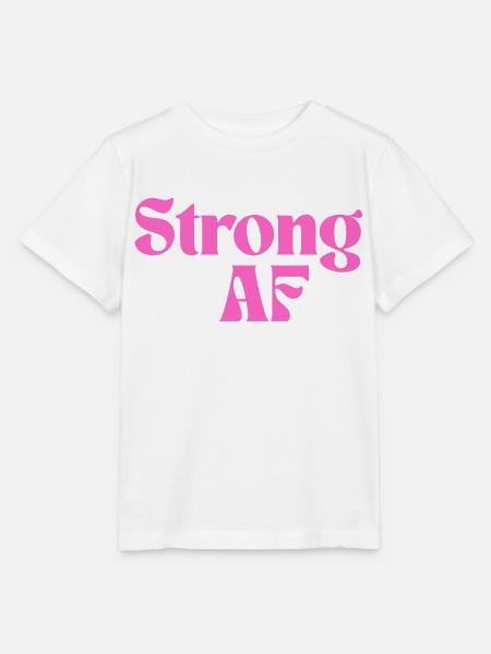 Starker AF - rosa Design - Stanley/Stella Kinder T-Shirt MINI CREATOR - Weiß