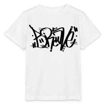 Mutig - Graffiti - Stanley/Stella Kinder T-Shirt MINI CREATOR  - Weiß - Vorne - Maike (125cm)