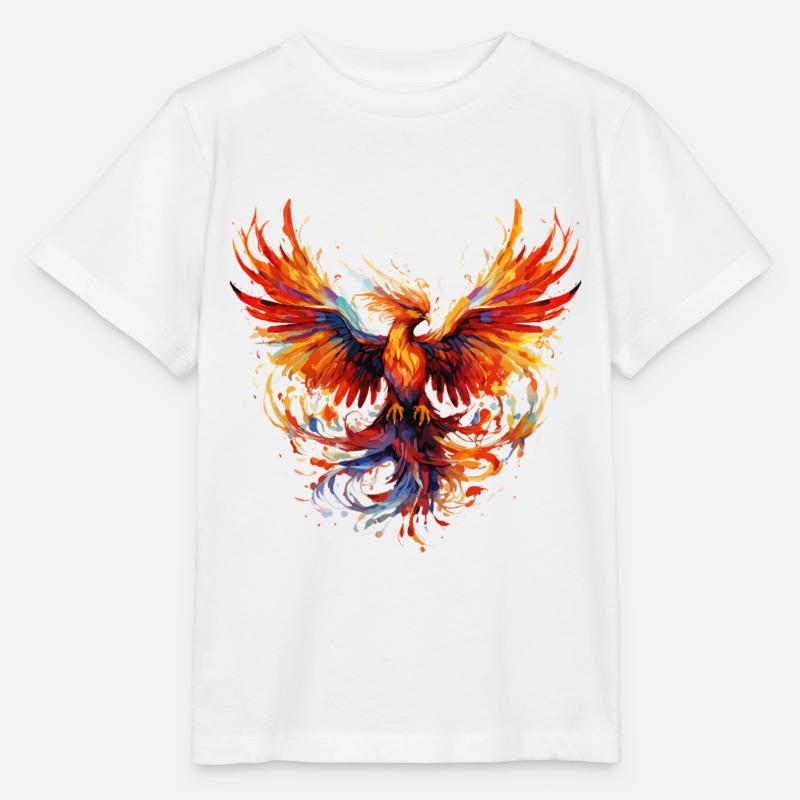 Phoenix Phoenix Fire Flames Bird Mythology - Stanley/Stella MINI CREATOR Kids’ T-Shirt - white