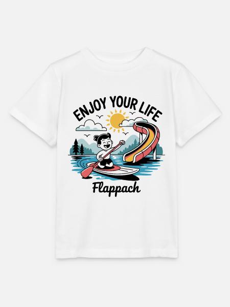 Enjoy Your Life - Flappach SUP-Spaß - Stanley/Stella Kinder T-Shirt MINI CREATOR - Weiß