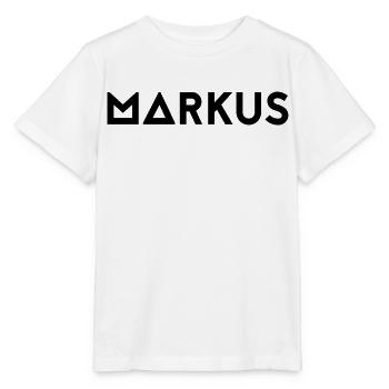 Prénom Markus - T-shirt bio MINI CREATOR Stanley/Stella Enfant - blanc - Devant - Maike (125cm)