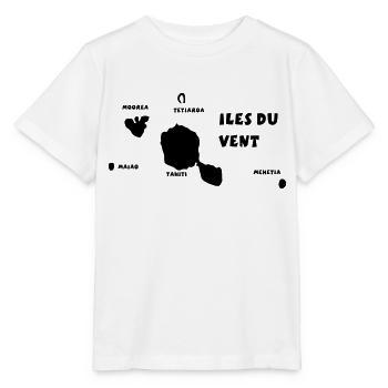 Polynesie Francaise - T-shirt bio MINI CREATOR Stanley/Stella Enfant - blanc - Devant - Maike (125cm)
