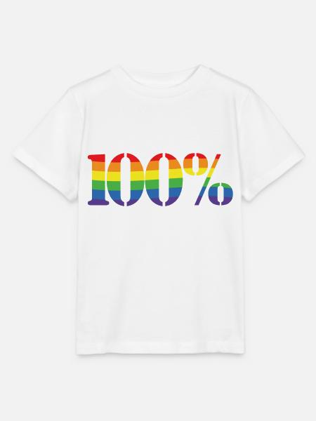 100% Regenbogen - Stanley/Stella Kinder T-Shirt MINI CREATOR - Weiß