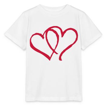 Herz - Stanley/Stella Kinder T-Shirt MINI CREATOR  - Weiß - Vorne - Maike (125cm)