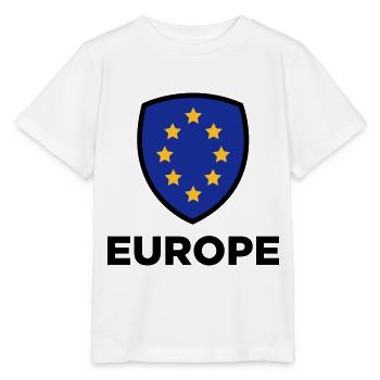 Die Unionsflagge von Europa - Stanley/Stella Kinder T-Shirt MINI CREATOR  - Weiß - Vorne - Maike (125cm)