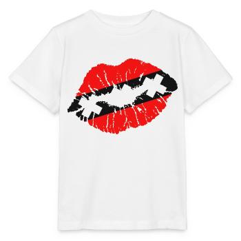 Kiss (Amsterdam) - T-shirt bio MINI CREATOR Stanley/Stella Enfant - blanc - Devant - Maike (125cm)