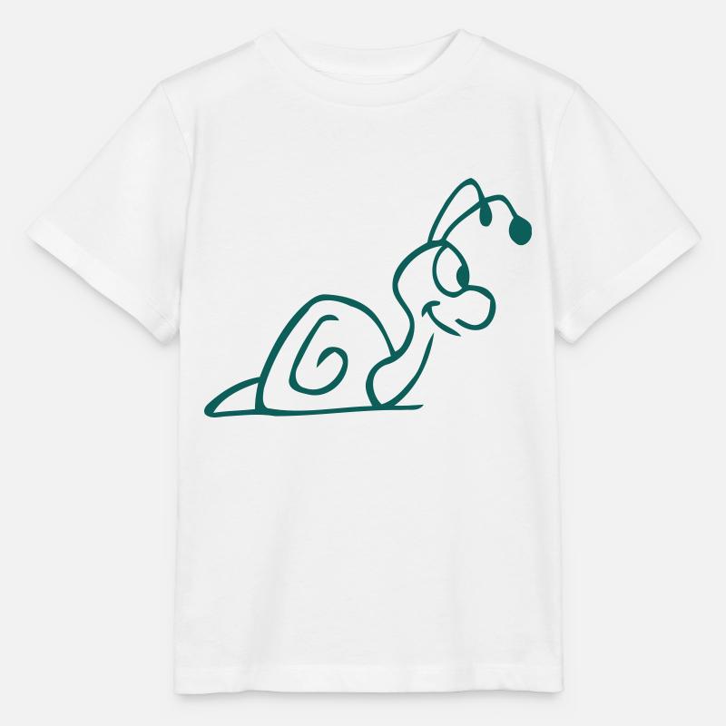 Escargot ... de wicki_de - T-shirt bio MINI CREATOR Stanley/Stella Enfant - blanc