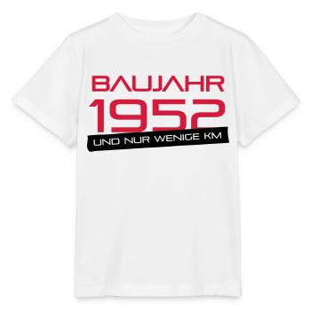 Peu km - Année 1952 - T-shirt bio MINI CREATOR Stanley/Stella Enfant - blanc - Devant - Maike (125cm)