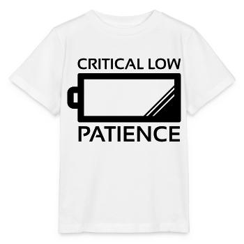 Critical Low Patience - T-shirt bio MINI CREATOR Stanley/Stella Enfant - blanc - Devant - Maike (125cm)