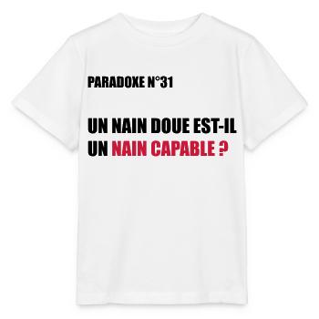PARADOXE nain - T-shirt bio MINI CREATOR Stanley/Stella Enfant - blanc - Devant - Maike (125cm)