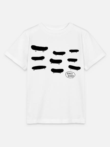 boards-boards-boards bored - Stanley/Stella Kinder T-Shirt MINI CREATOR - Weiß