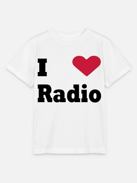 i love radio - Stanley/Stella Kinder T-Shirt MINI CREATOR - Weiß