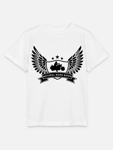 natural_born_biker - Stanley/Stella Kinder T-Shirt MINI CREATOR - Weiß