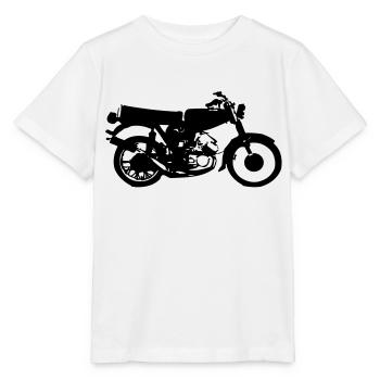 Simson cyclomoteur - T-shirt bio MINI CREATOR Stanley/Stella Enfant - blanc - Devant - Maike (125cm)