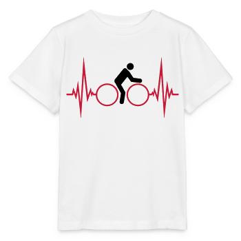 puls puls fréquence vélo biker spor - T-shirt bio MINI CREATOR Stanley/Stella Enfant - blanc - Devant - Maike (125cm)