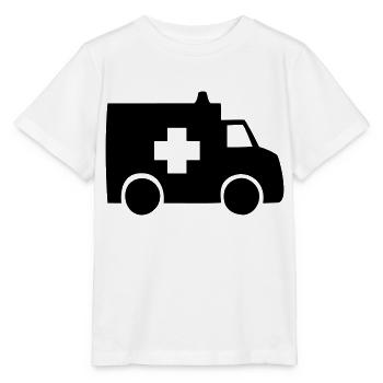 Krankenwagen - Stanley/Stella Kinder T-Shirt MINI CREATOR  - Weiß - Vorne - Maike (125cm)