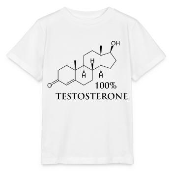 testosterone_100 - Stanley/Stella Kinder T-Shirt MINI CREATOR  - Weiß - Vorne - Maike (125cm)