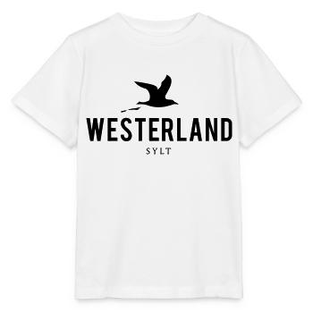 Möwe Westerland Sylt - Stanley/Stella Kinder T-Shirt MINI CREATOR  - Weiß - Vorne - Maike (125cm)