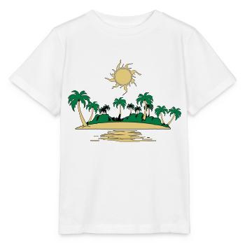 île mer de vacances soleil - T-shirt bio MINI CREATOR Stanley/Stella Enfant - blanc - Devant - Maike (125cm)