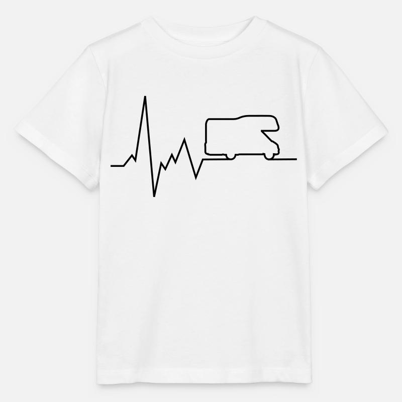 heartbeat camper van - Stanley/Stella MINI CREATOR Kids’ T-Shirt - white