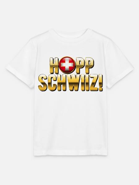 Hopp Schwiiz - Stanley/Stella Kinder T-Shirt MINI CREATOR - Weiß