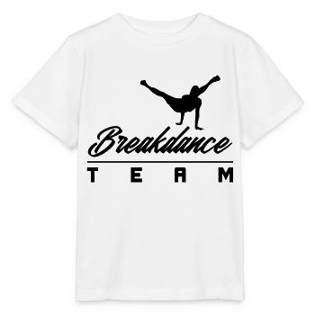 breakdancer bboy team - Stanley/Stella Kinder T-Shirt MINI CREATOR  - Weiß - Vorne - Maike (125cm)