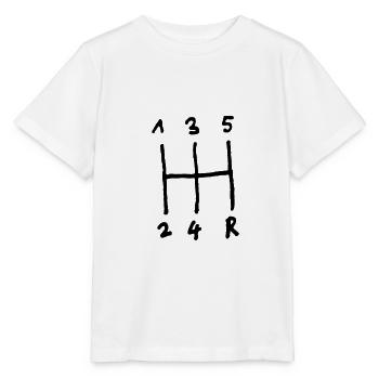 Changement de vitesse, transmission - T-shirt bio MINI CREATOR Stanley/Stella Enfant - blanc - Devant - Maike (125cm)