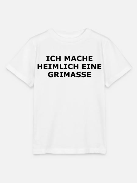Lustiger Spruch auf einer Maske - Stanley/Stella Kinder T-Shirt MINI CREATOR - Weiß