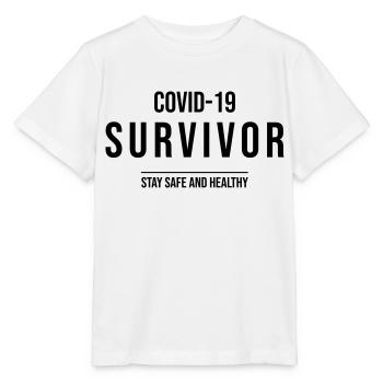COVID-19 Survivor - Stanley/Stella Kinder T-Shirt MINI CREATOR  - Weiß - Vorne - Maike (125cm)