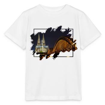 Cologne Allemagne Cologne Dom Cologne Skyline - T-shirt bio MINI CREATOR Stanley/Stella Enfant - blanc - Devant - Maike (125cm)