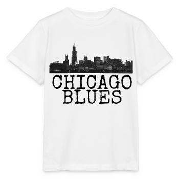 chicago blues - T-shirt bio MINI CREATOR Stanley/Stella Enfant - blanc - Devant - Maike (125cm)