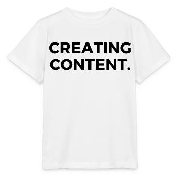 Creating Content. - T-shirt bio MINI CREATOR Stanley/Stella Enfant - blanc - Devant - Maike (125cm)