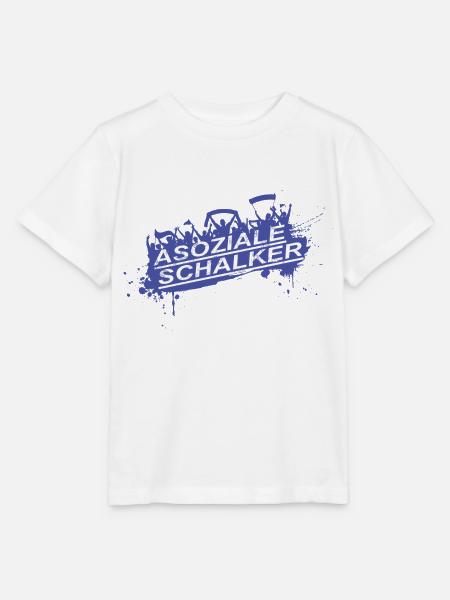 Asoziale Schalker Fan Design - Stanley/Stella Kinder T-Shirt MINI CREATOR  - Weiß