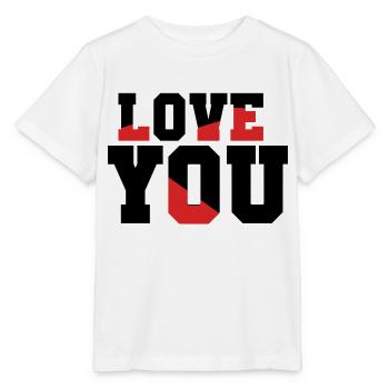 Love YOU - Stanley/Stella MINI CREATOR Kids’ T-Shirt - white - Front - Maike (125cm)