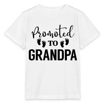 Promoted to GRANDPA - Stanley/Stella MINI CREATOR Kids’ T-Shirt - white - Front - Maike (125cm)