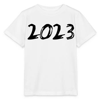 2023 Jahreszahl Datum Zahl Anno Kalenderjahr - Stanley/Stella Kinder T-Shirt MINI CREATOR  - Weiß - Vorne - Maike (125cm)