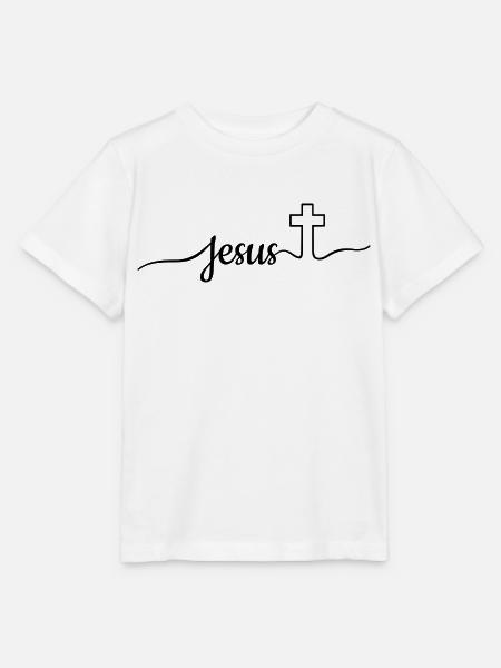 Jesus - Kreuz - Stanley/Stella Kinder T-Shirt MINI CREATOR  - Weiß