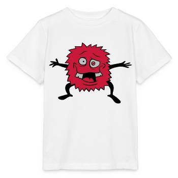 Welcome funny monster - Stanley/Stella MINI CREATOR Kids’ T-Shirt - white - Front - Maike (125cm)