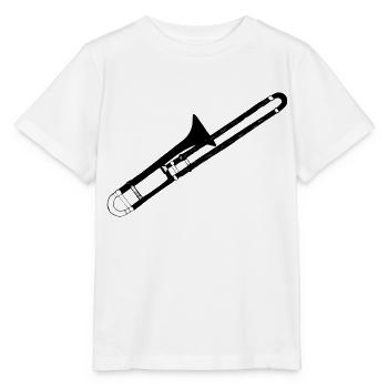 Posaune - Stanley/Stella Kinder T-Shirt MINI CREATOR  - Weiß - Vorne - Maike (125cm)