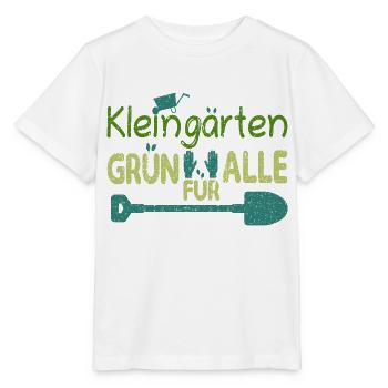 Kleingärten Grün für alle grunge - Stanley/Stella Kinder T-Shirt MINI CREATOR  - Weiß - Vorne - Maike (125cm)