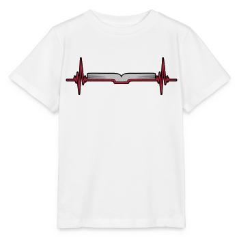 Livre de pages de fréquence de fréquence de pouls - T-shirt bio MINI CREATOR Stanley/Stella Enfant - blanc - Devant - Maike (125cm)