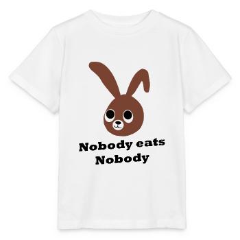 Les lapins ne sont pas de la nourriture - T-shirt bio MINI CREATOR Stanley/Stella Enfant - blanc - Devant - Maike (125cm)