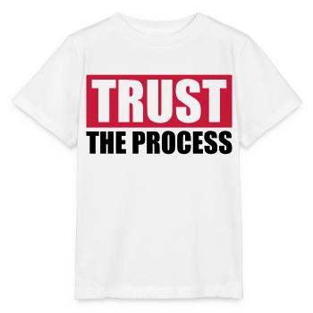 faire confiance au processus Devis - T-shirt bio MINI CREATOR Stanley/Stella Enfant - blanc - Devant - Maike (125cm)